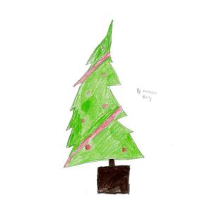 Christmas tree card from Teenage Cancer Trust